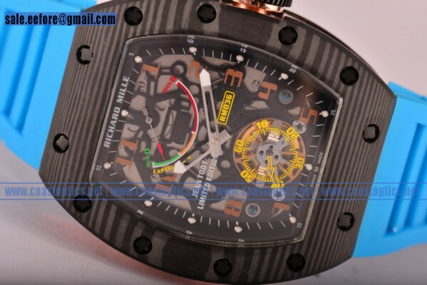 Richard Mille 1:1 Replica Jean Todt Limited Edition RM 036 Watch Carbon Fiber - Click Image to Close